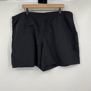 Duluth Shorts Mens Black Nylon Elastic Waist Lightweight size 2XL Pockets Hiking